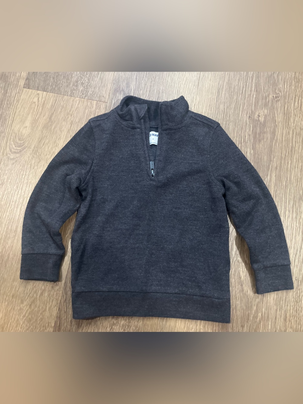 Old Navy Men's Charcoal Half-Zip Sweater